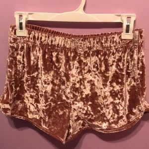 Velvet shorts